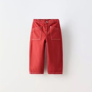 Zara Twill Culotte Pants